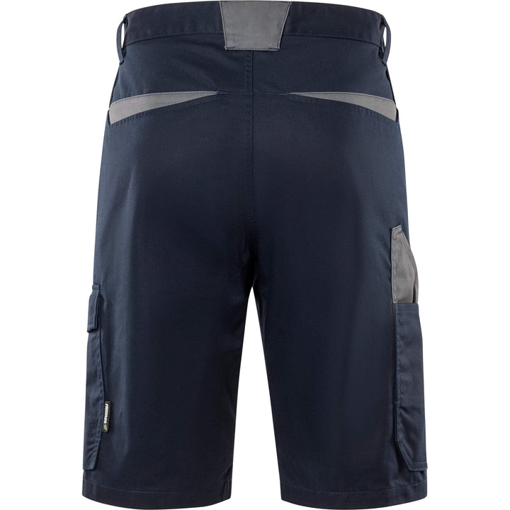 Fristads Green Lightweight Durable Shorts - 2932 GWM Dark Navy/Grey Back1#colour_dark-navy-grey