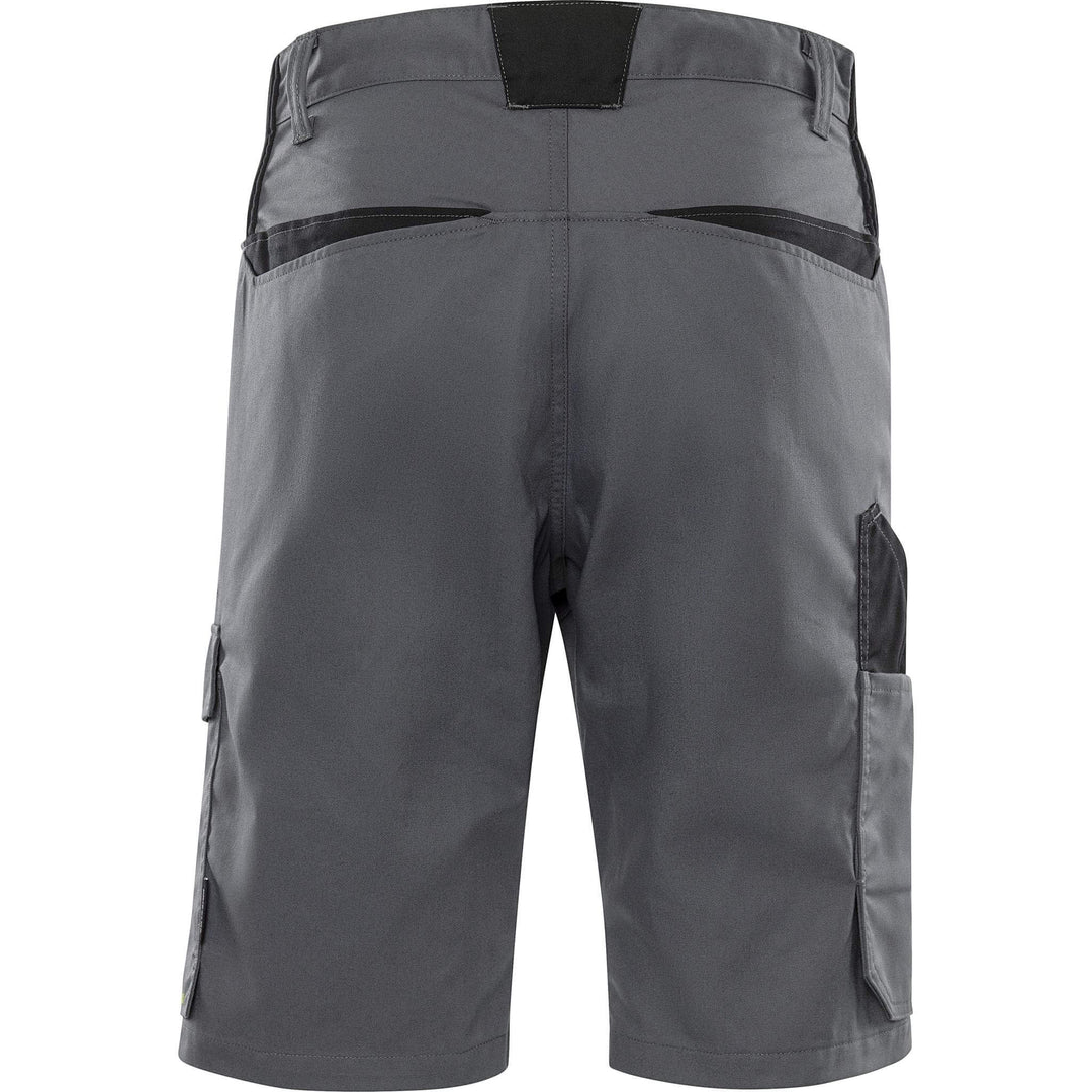 Fristads Green Lightweight Durable Shorts - 2932 GWM Grey/Black Back1#colour_grey-black