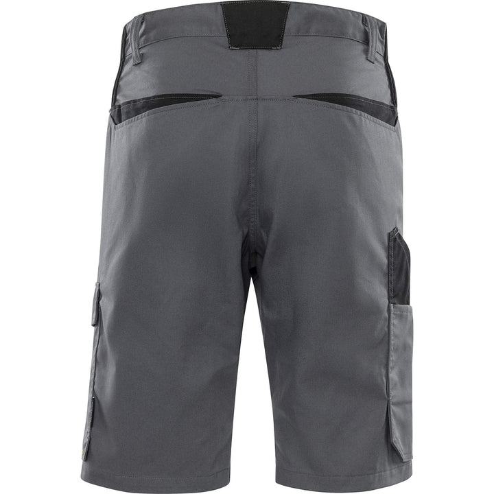 Fristads Green Lightweight Durable Shorts - 2932 GWM Grey/Black Back1#colour_grey-black