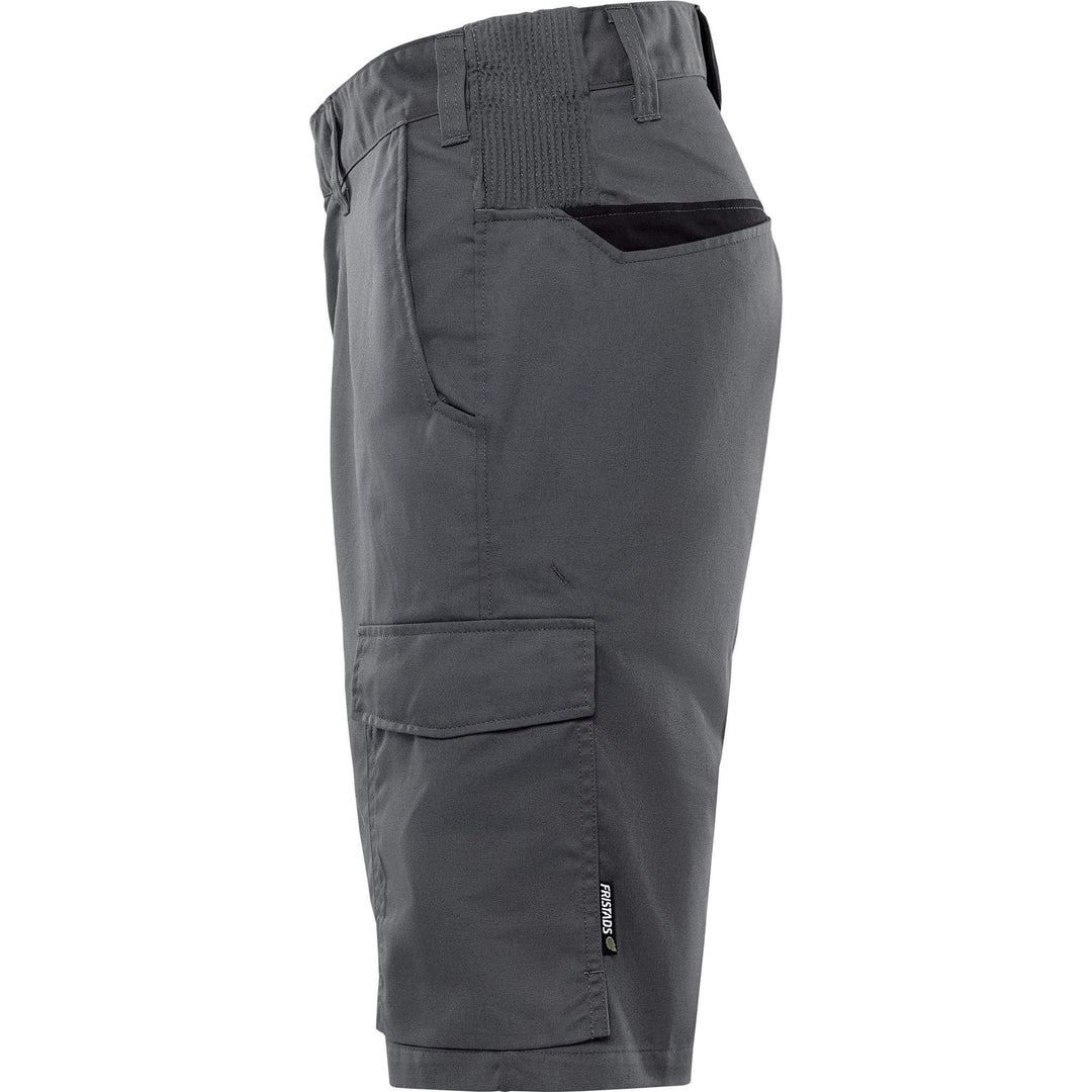 Fristads Green Lightweight Durable Shorts - 2932 GWM Grey/Black Back2#colour_grey-black