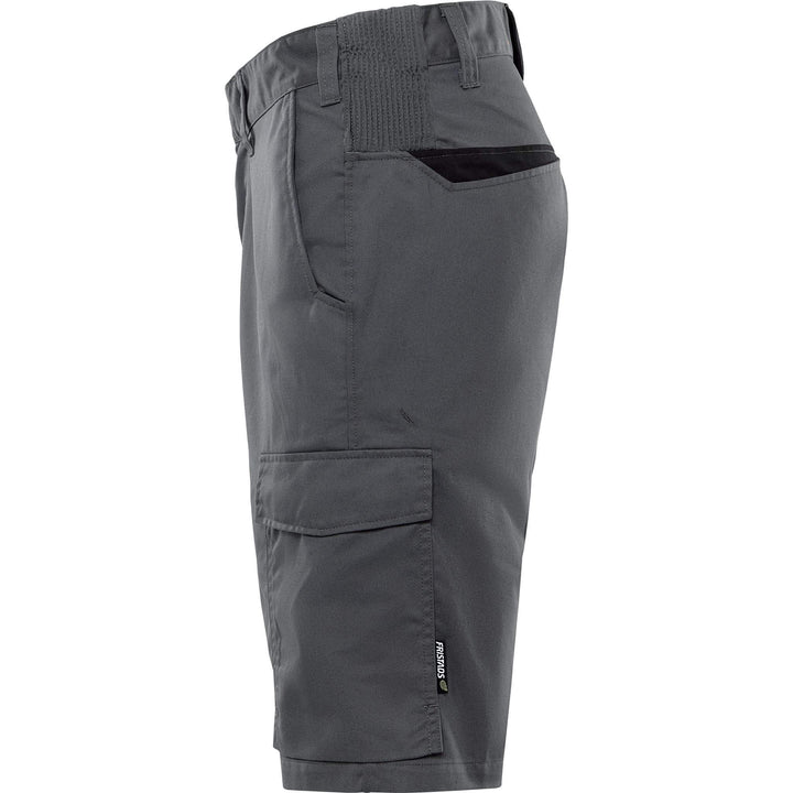 Fristads Green Lightweight Durable Shorts - 2932 GWM Grey/Black Back2#colour_grey-black