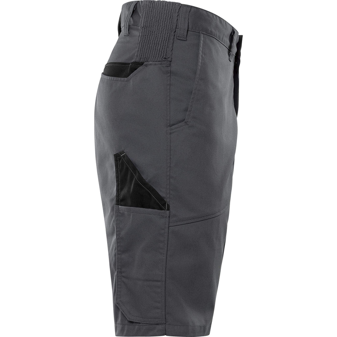 Fristads Green Lightweight Durable Shorts - 2932 GWM Grey/Black Back3#colour_grey-black
