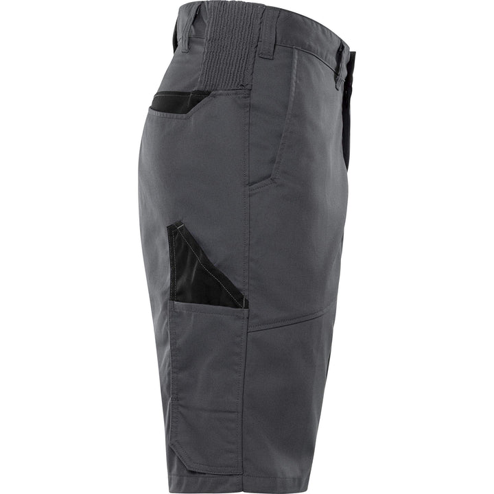Fristads Green Lightweight Durable Shorts - 2932 GWM Grey/Black Back3#colour_grey-black
