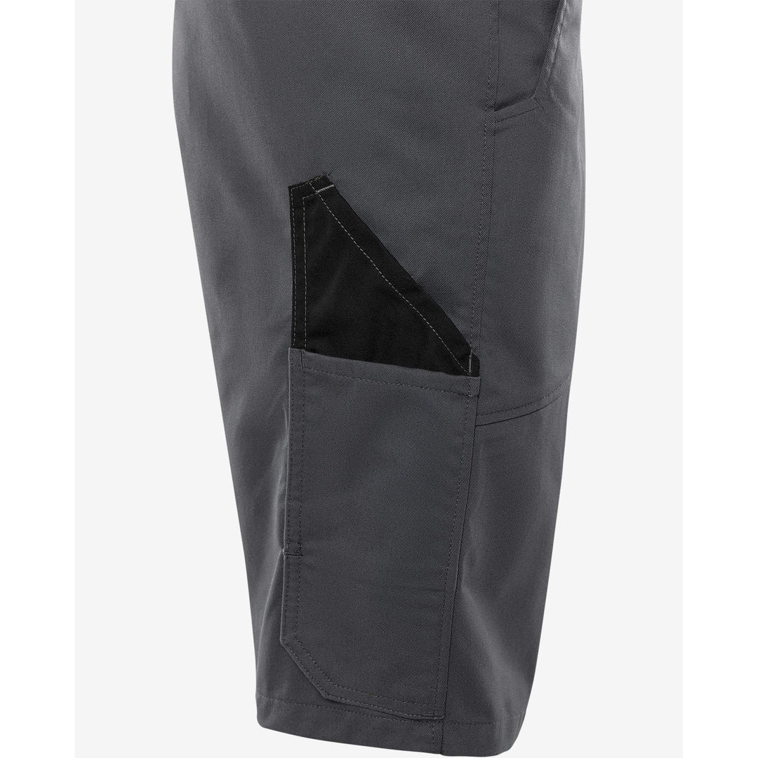 Fristads Green Lightweight Durable Shorts - 2932 GWM Grey/Black Detail2#colour_grey-black