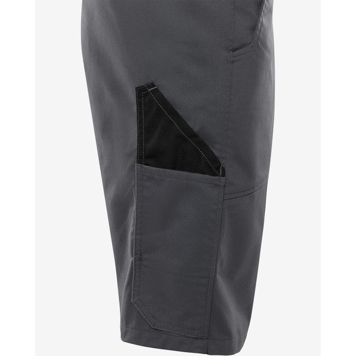 Fristads Green Lightweight Durable Shorts - 2932 GWM Grey/Black Detail2#colour_grey-black