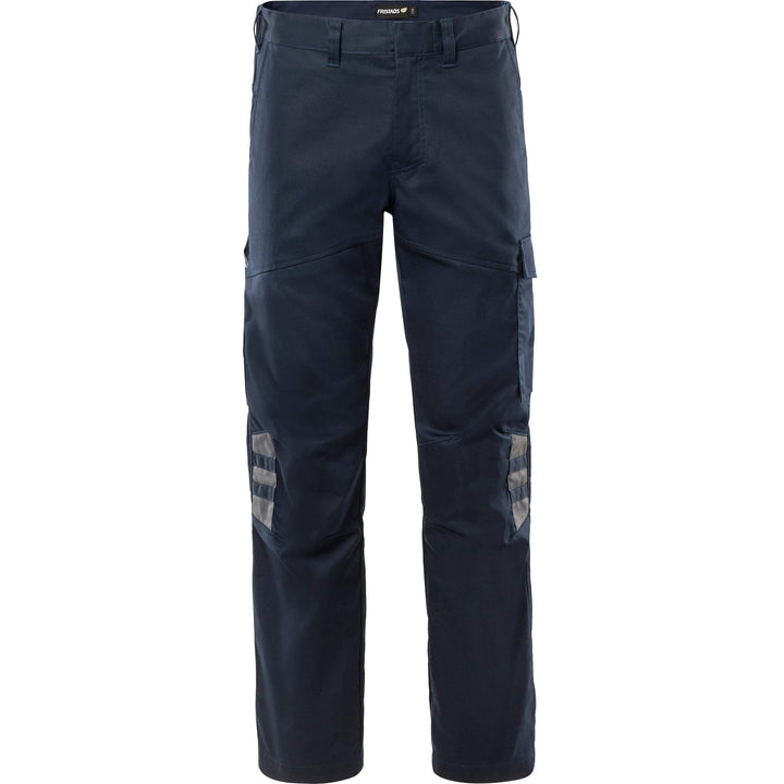 Fristads Green Lightweight Durable Trousers - 2930 GWM Dark Navy/Grey Front1#colour_dark-navy-grey