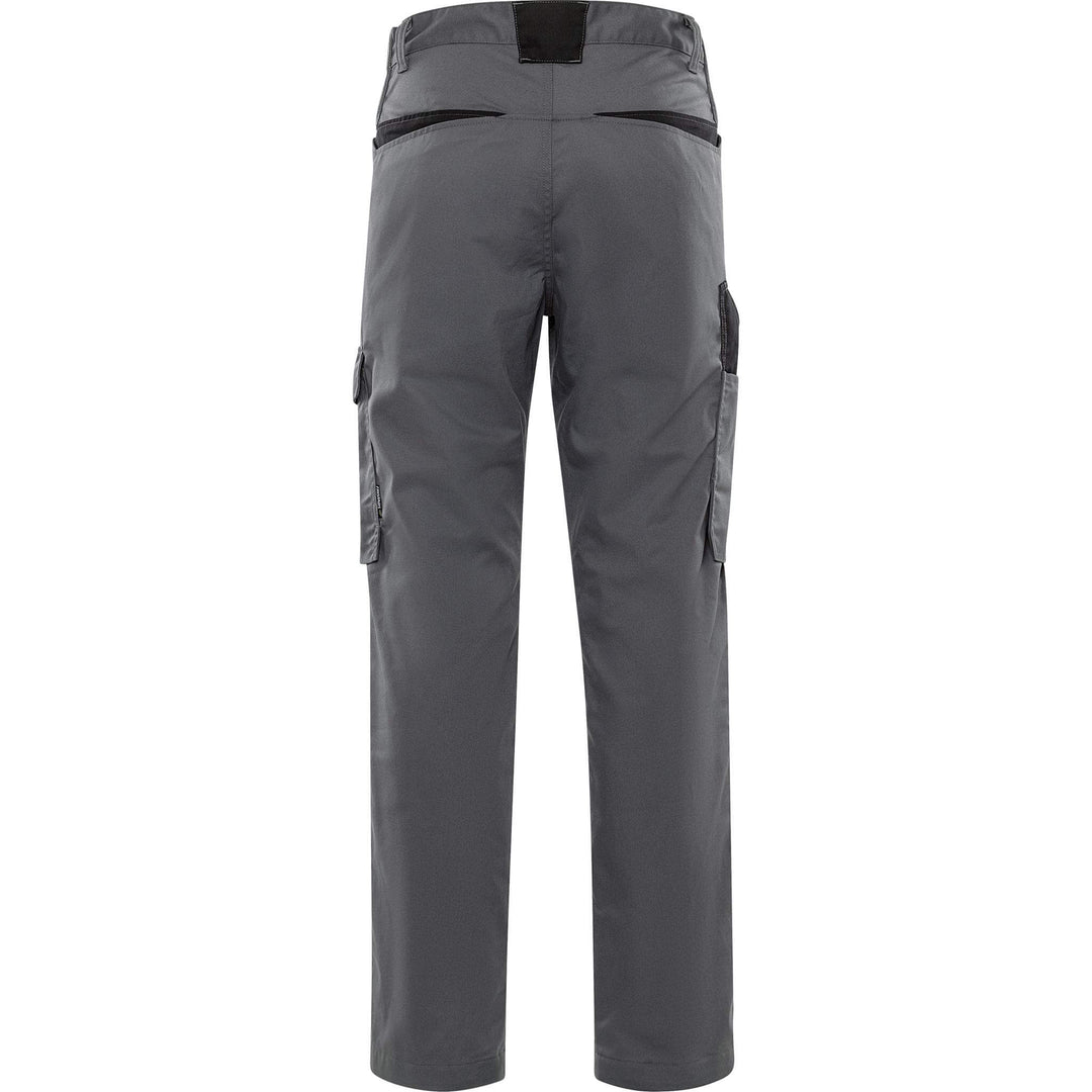 Fristads Green Lightweight Durable Trousers - 2930 GWM Grey/Black Back1#colour_grey-black