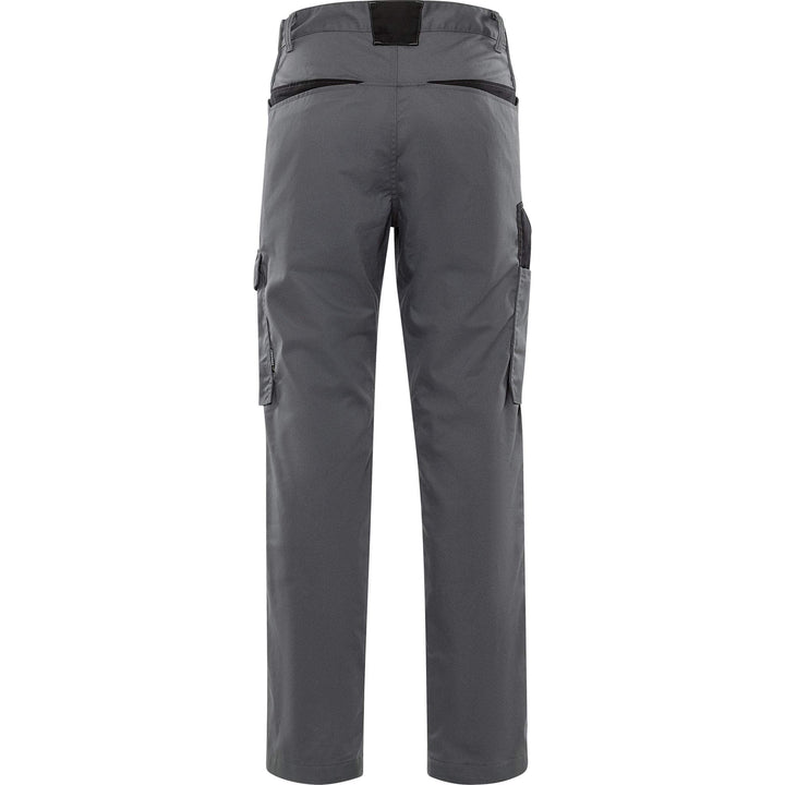 Fristads Green Lightweight Durable Trousers - 2930 GWM Grey/Black Back1#colour_grey-black