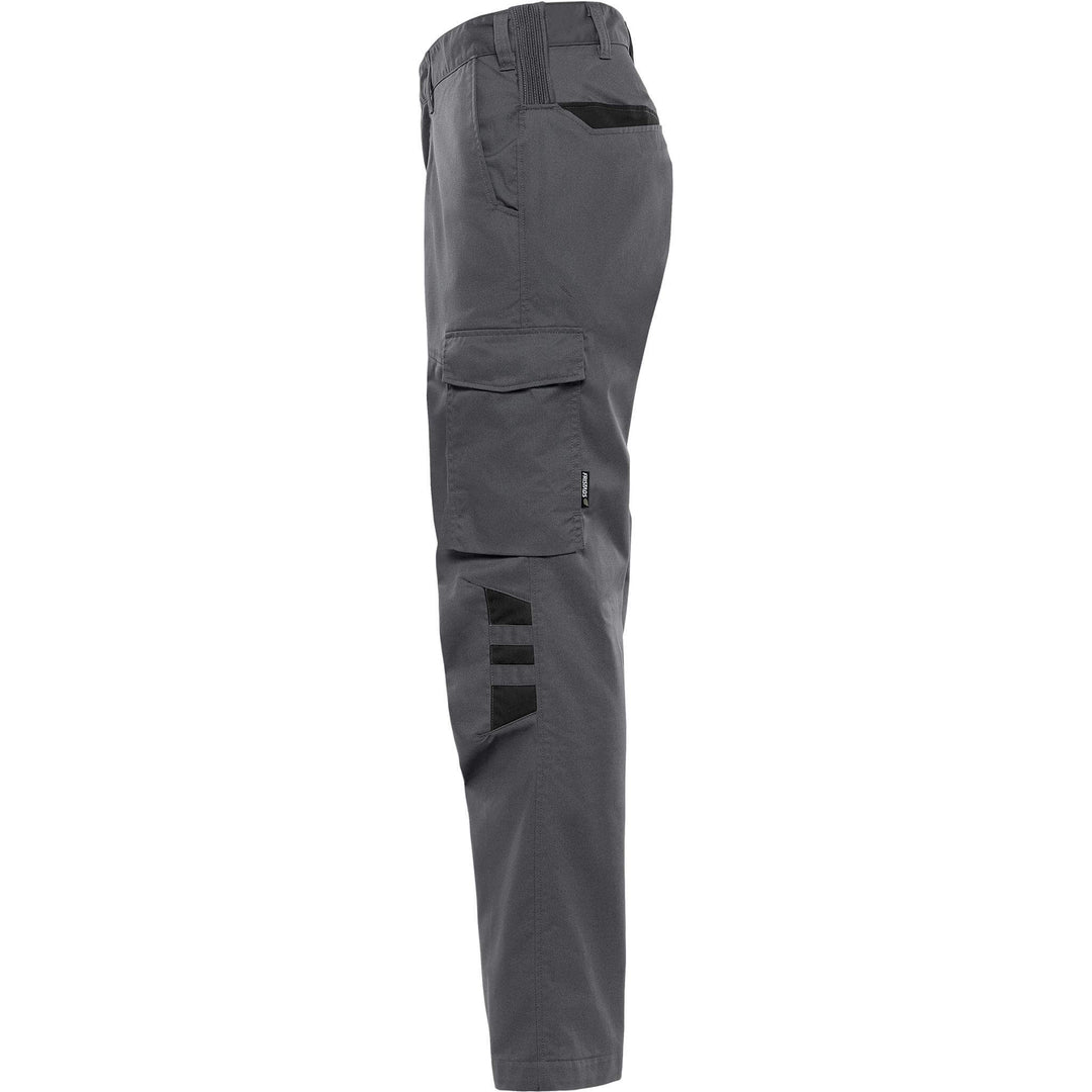 Fristads Green Lightweight Durable Trousers - 2930 GWM Grey/Black Back2#colour_grey-black