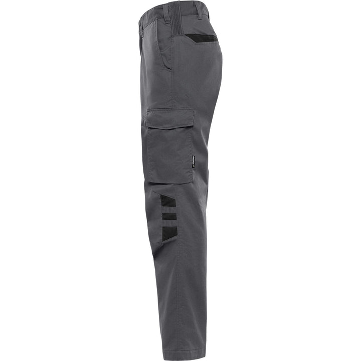 Fristads Green Lightweight Durable Trousers - 2930 GWM Grey/Black Back2#colour_grey-black