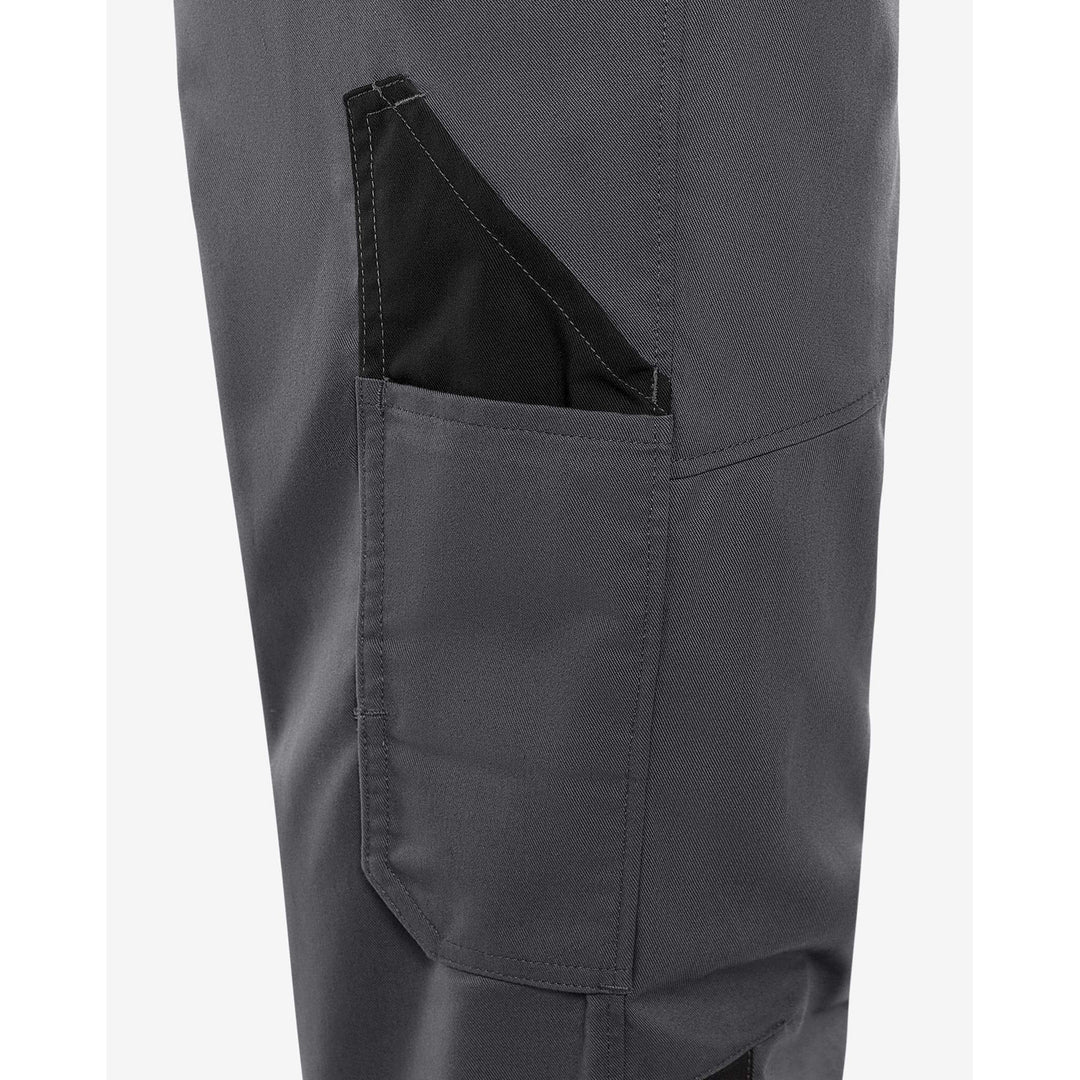 Fristads Green Lightweight Durable Trousers - 2930 GWM Grey/Black Detail2#colour_grey-black