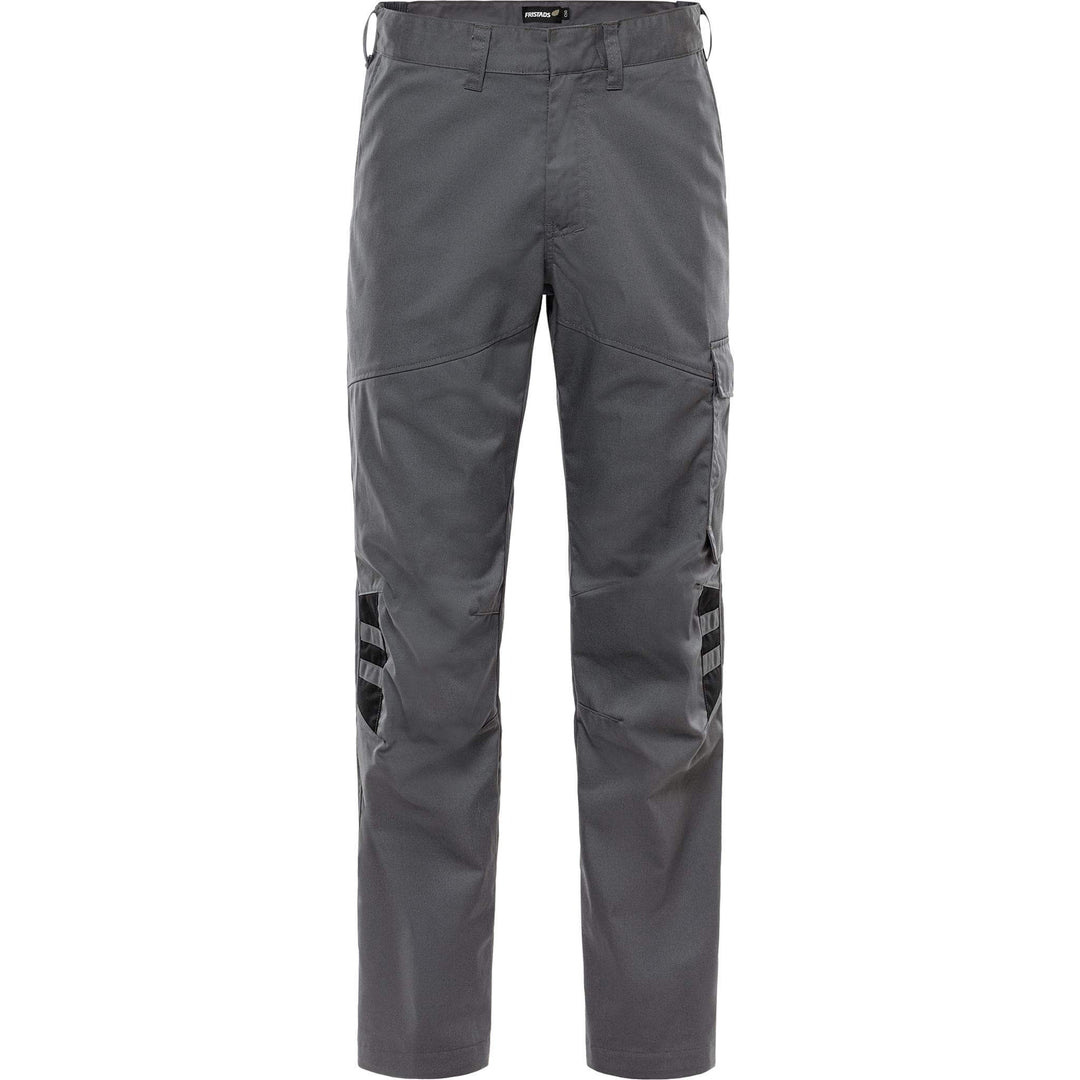 Fristads Green Lightweight Durable Trousers - 2930 GWM Grey/Black Front1#colour_grey-black