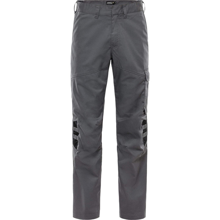 Fristads Green Lightweight Durable Trousers - 2930 GWM Grey/Black Front1#colour_grey-black