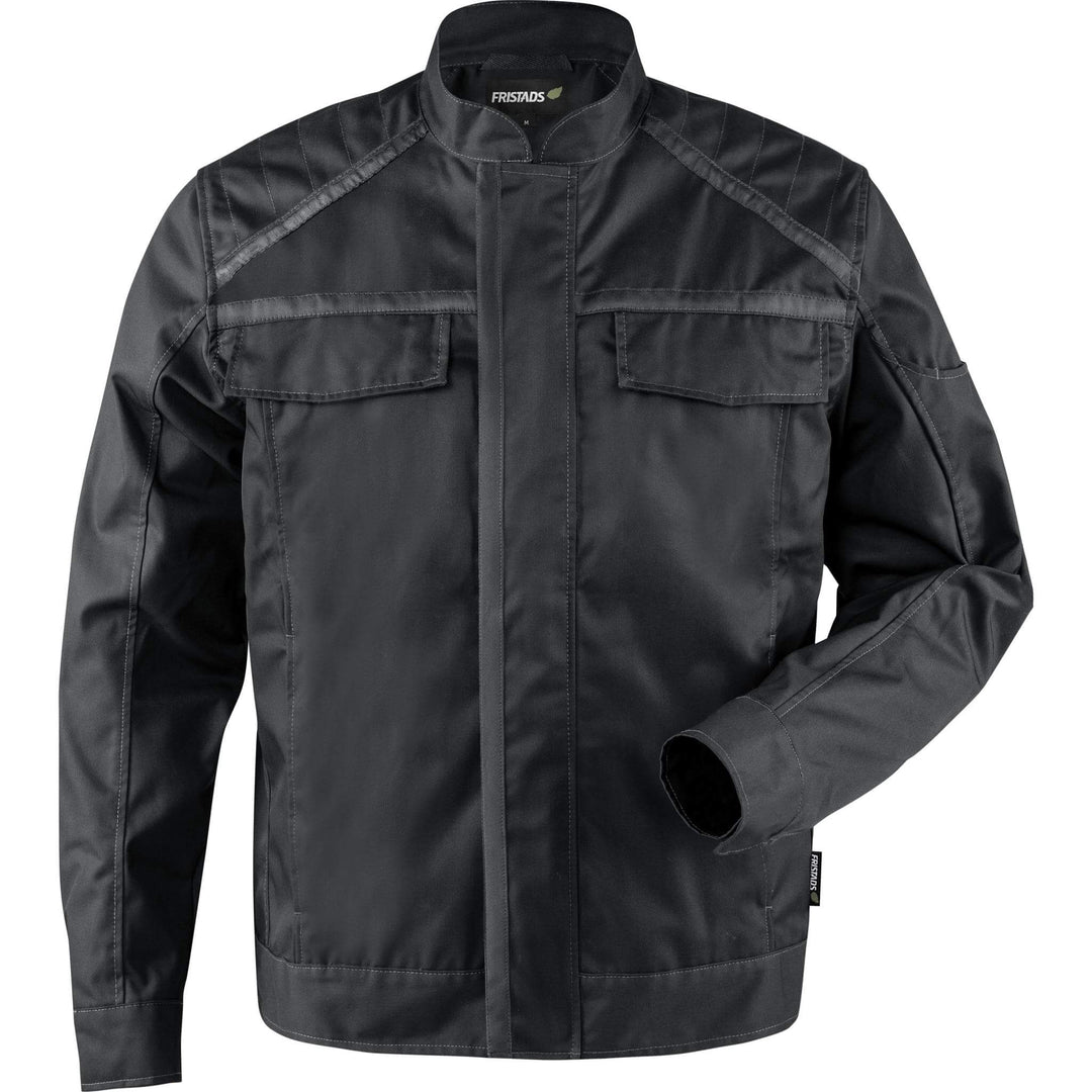 Fristads Green Lightweight Jacket - 4688 GRT Black Front1#colour_black