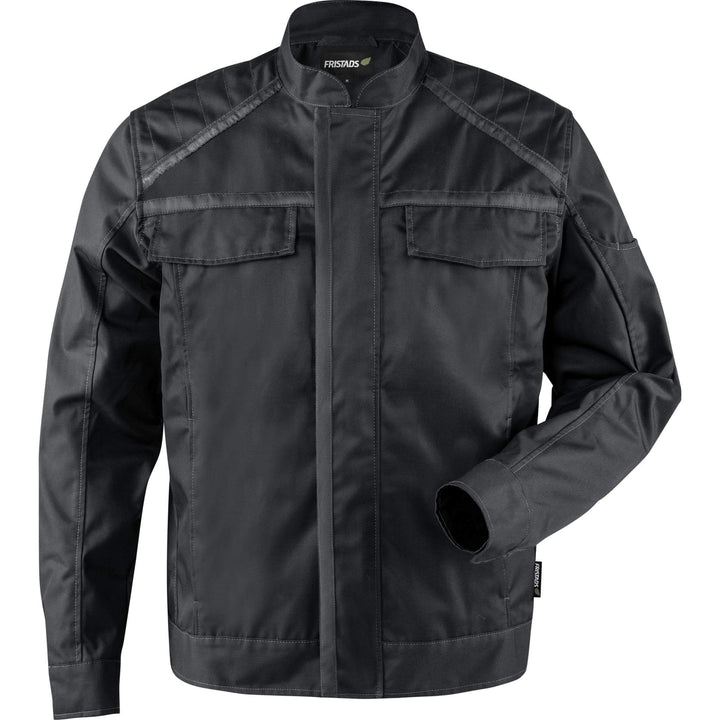 Fristads Green Lightweight Jacket - 4688 GRT Black Front1#colour_black