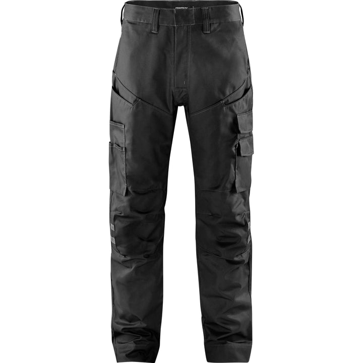 Fristads Green Lightweight Trousers - 2688 GRT Black Front1#colour_black