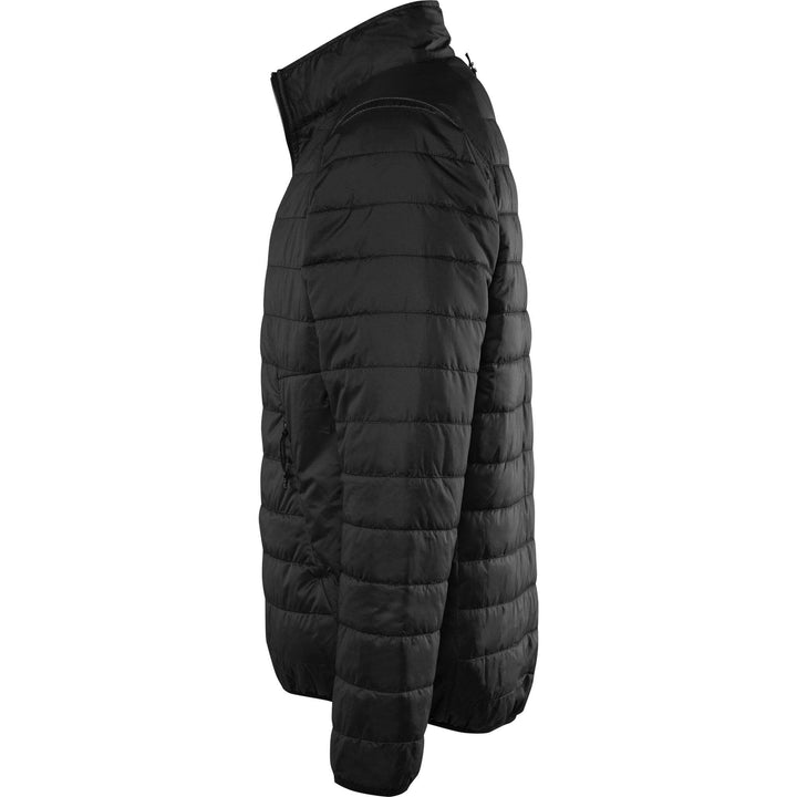 Fristads Green Quilted Insulated Jacket - 4101 GRP Black Detail1#colour_black