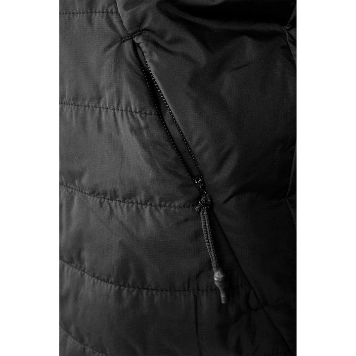 Fristads Green Quilted Insulated Jacket - 4101 GRP Black Detail3#colour_black