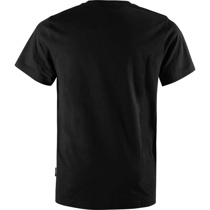 Fristads Green Round Neck Organic Cotton T-Shirt - 7988 GOT Black Back1#colour_black