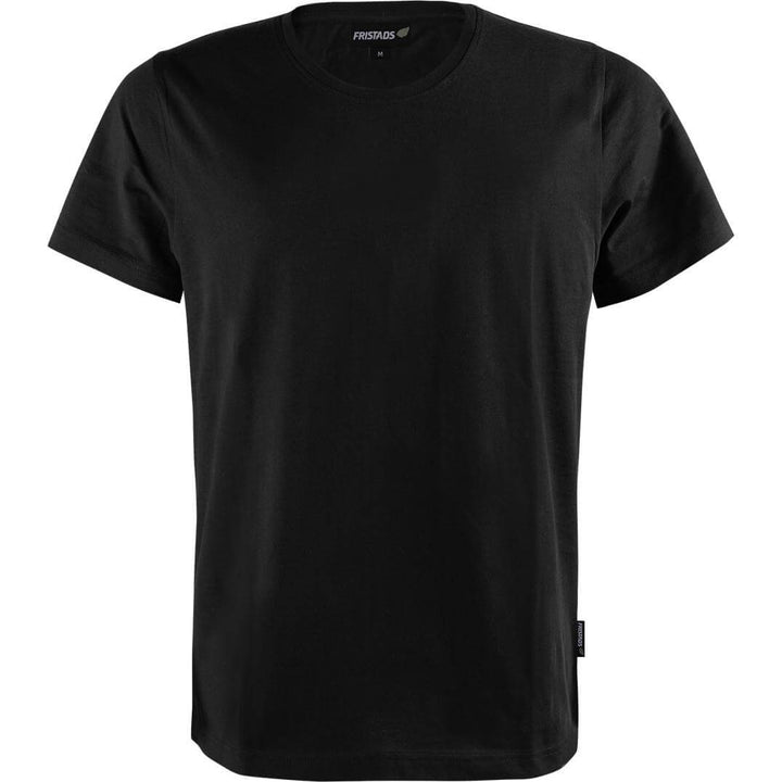 Fristads Green Round Neck Organic Cotton T-Shirt - 7988 GOT Black Front1#colour_black