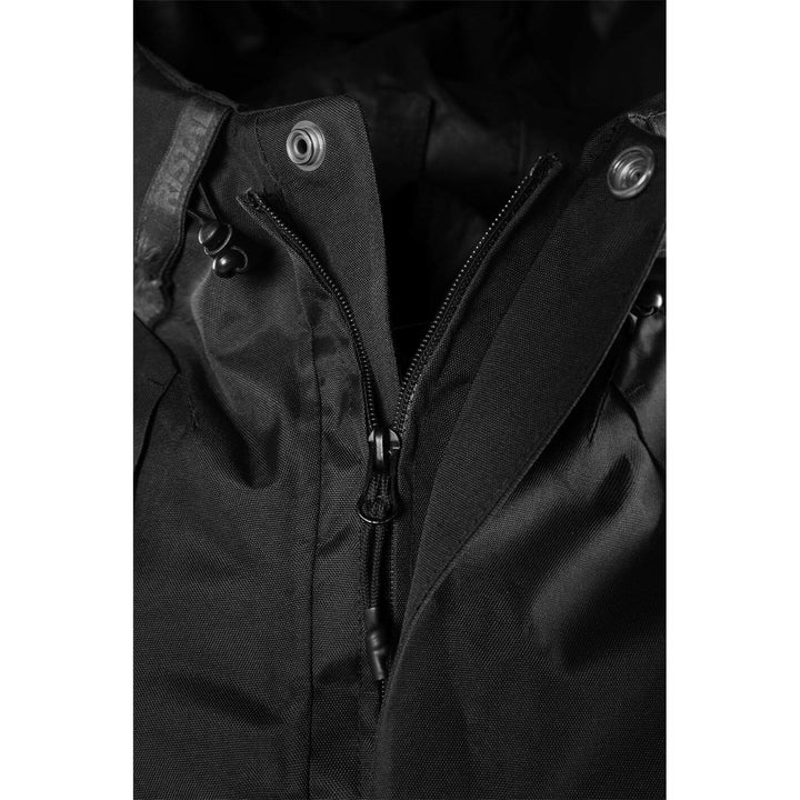 Fristads Green Waterproof Breathable Shell Jacket - 4922 GRS Black Detail2#colour_black