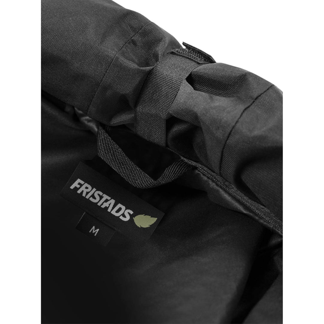Fristads Green Waterproof Breathable Shell Jacket - 4922 GRS Black Detail3#colour_black