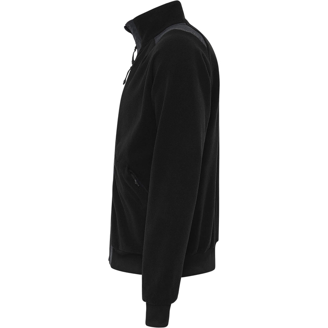 Fristads Green Zip Fleece Jacket - 4921 GRF Black Back2#colour_black
