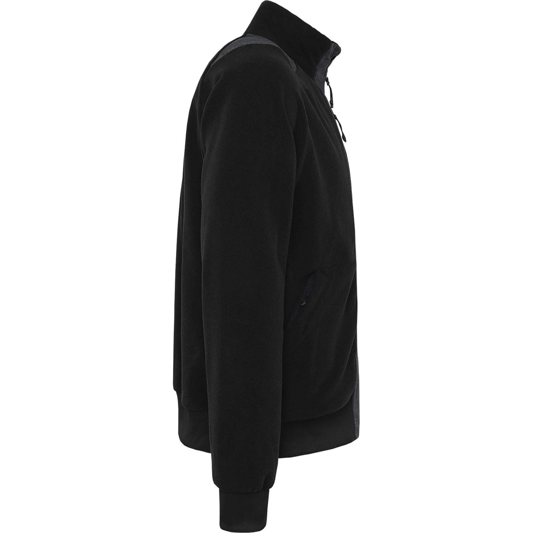 Fristads Green Zip Fleece Jacket - 4921 GRF Black Back3#colour_black