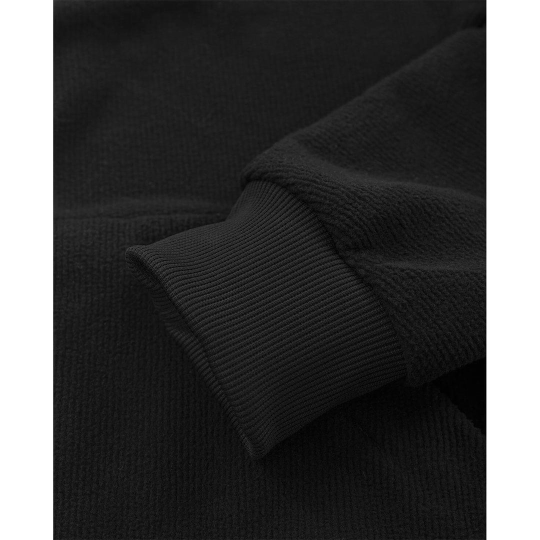 Fristads Green Zip Fleece Jacket - 4921 GRF Black Detail2#colour_black