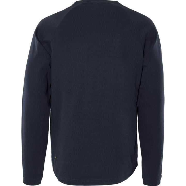 Fristads Heavy Long Sleeve Pocket T-Shirt - 7821 GHT Dark Navy Back1#colour_dark-navy