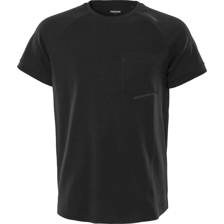 Fristads Heavy Pocket T-Shirt - 7820 GHT Black Front1#colour_black