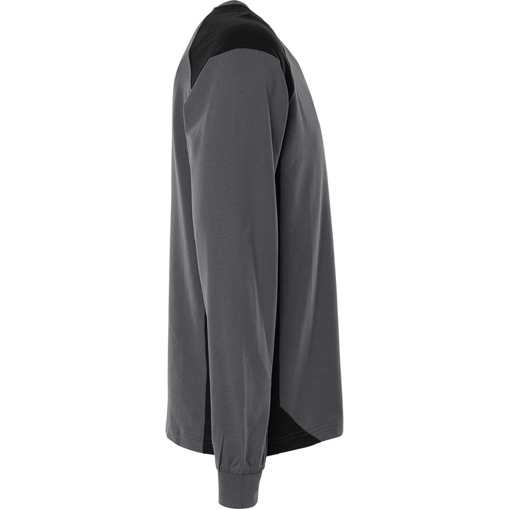 Fristads Heavy UV-Protective Long Sleeve T-Shirt - 7071 GTM Grey/Black Back3#colour_grey-black