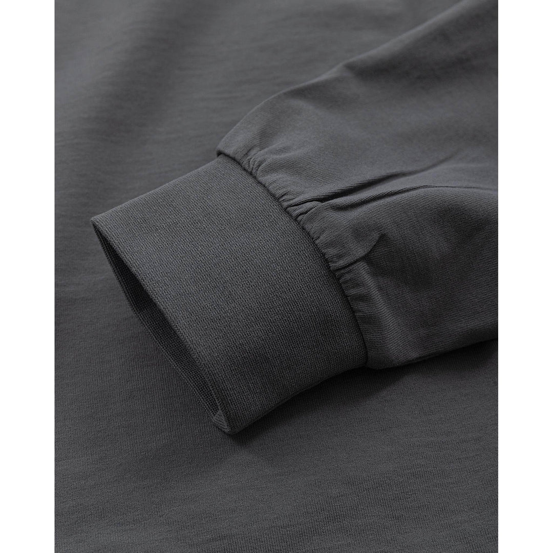 Fristads Heavy UV-Protective Long Sleeve T-Shirt - 7071 GTM Grey/Black Detail2#colour_grey-black