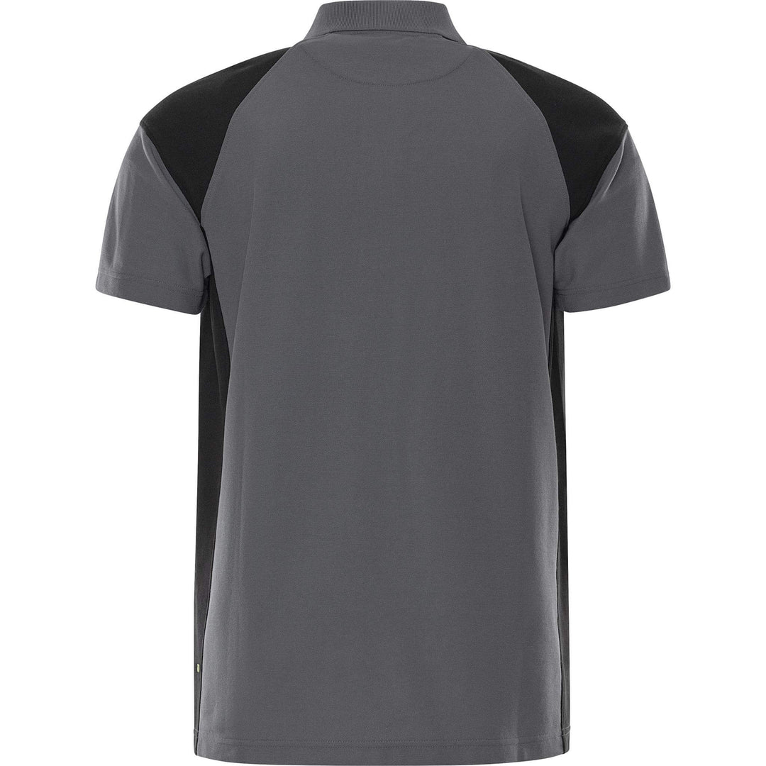 Fristads Heavy UV-Protective Poloshirt - 7047 GPM Grey/Black Back1#colour_grey-black