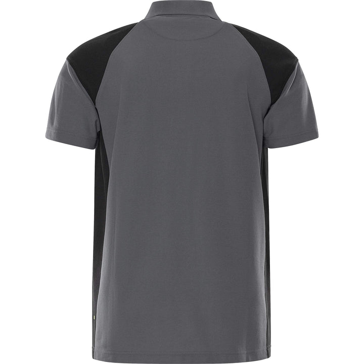 Fristads Heavy UV-Protective Poloshirt - 7047 GPM Grey/Black Back1#colour_grey-black