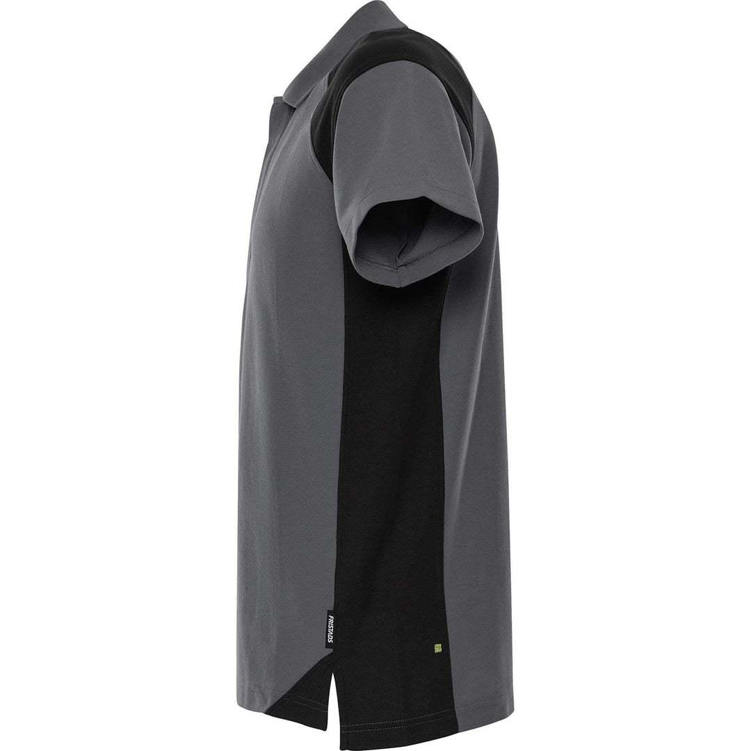 Fristads Heavy UV-Protective Poloshirt - 7047 GPM Grey/Black Back2#colour_grey-black