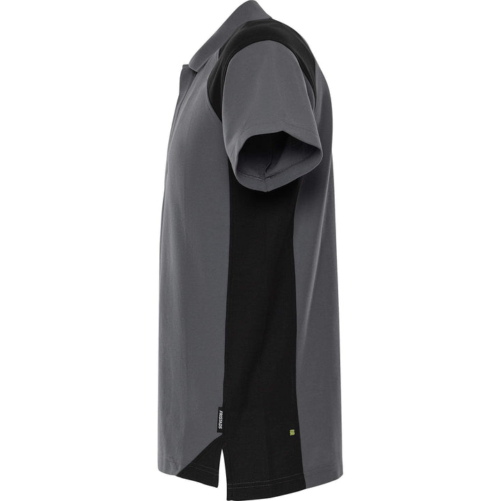Fristads Heavy UV-Protective Poloshirt - 7047 GPM Grey/Black Back2#colour_grey-black
