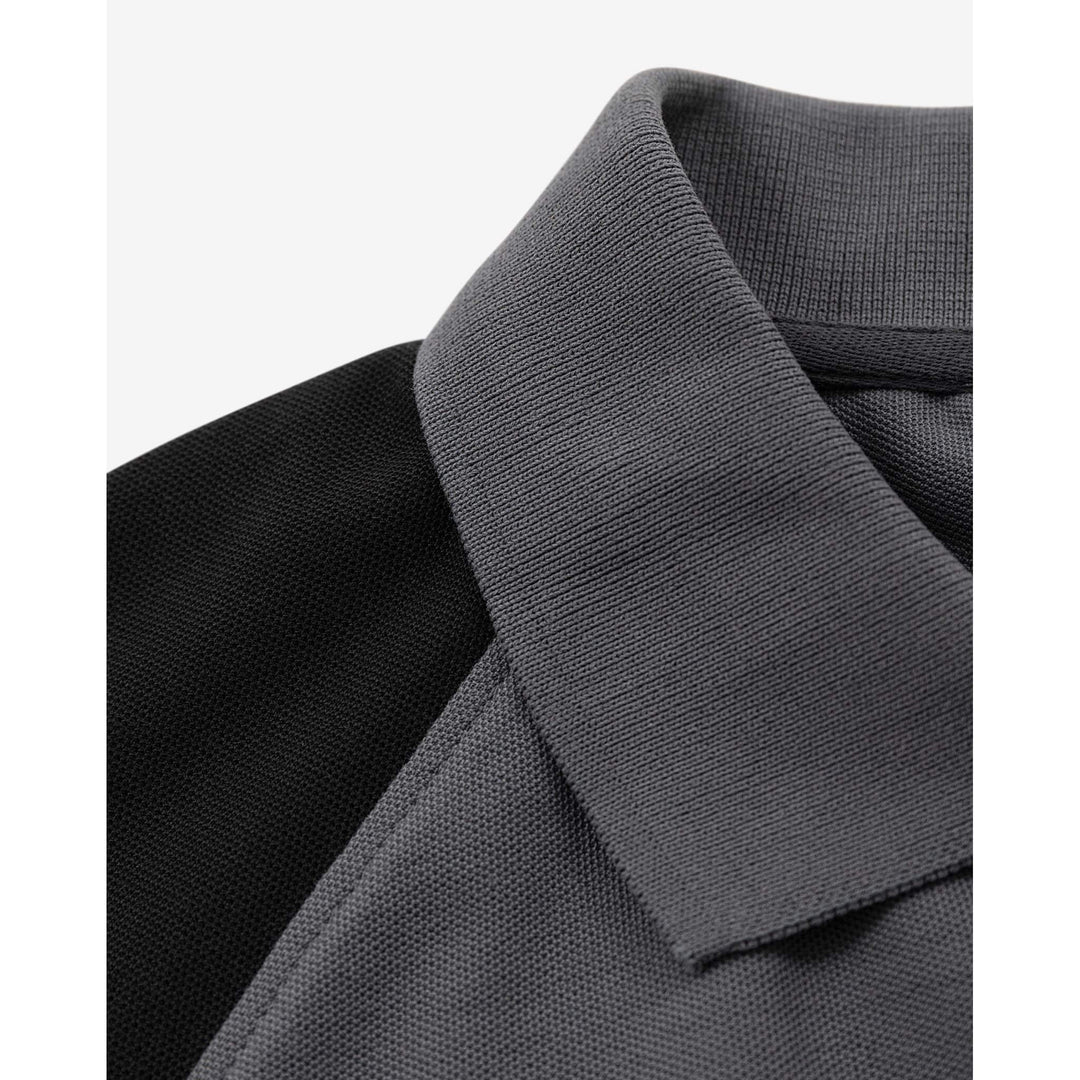 Fristads Heavy UV-Protective Poloshirt - 7047 GPM Grey/Black Detail1#colour_grey-black