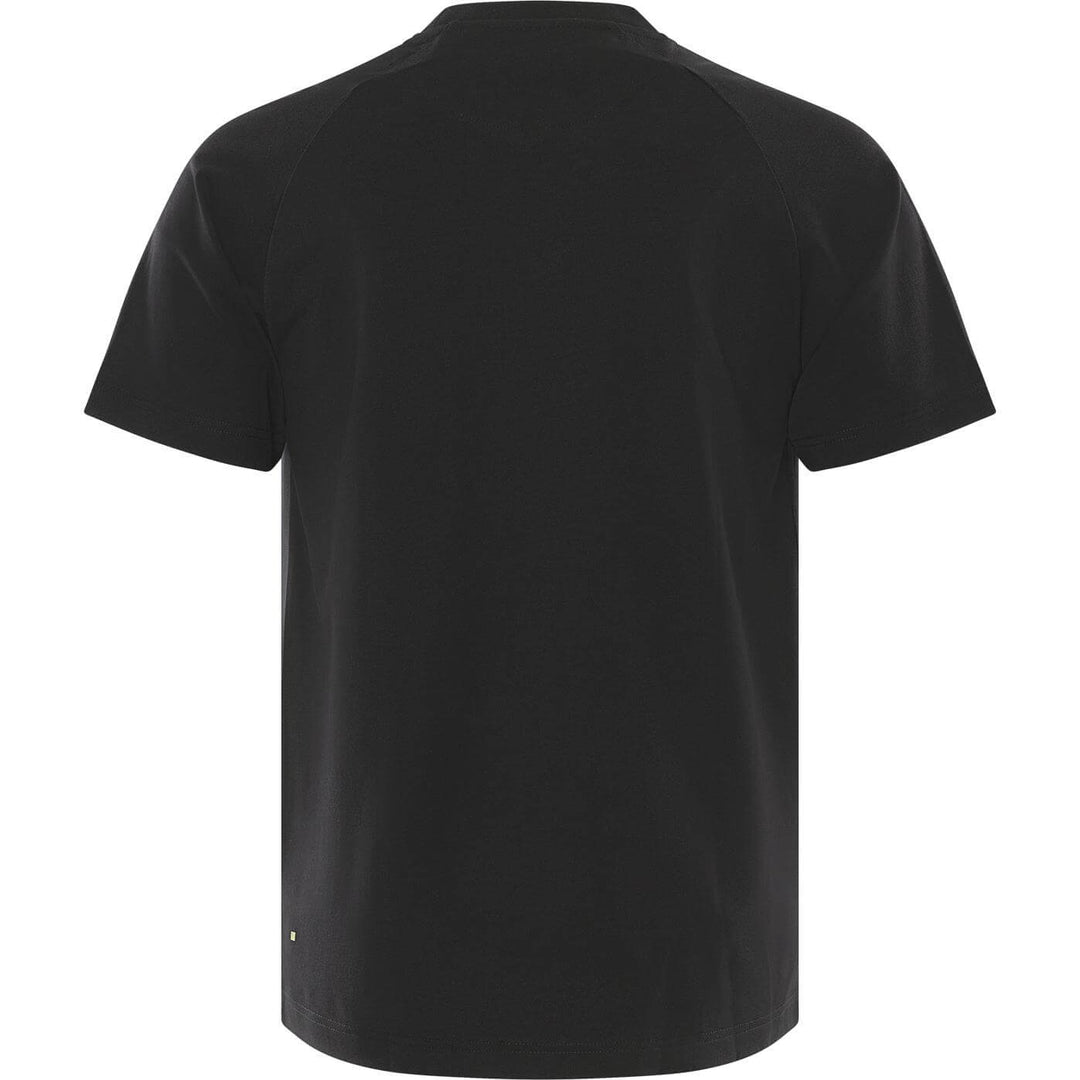Fristads Heavy UV-Protective Stretch T-Shirt - 7553 GTME Black/Grey Back1#colour_black-grey