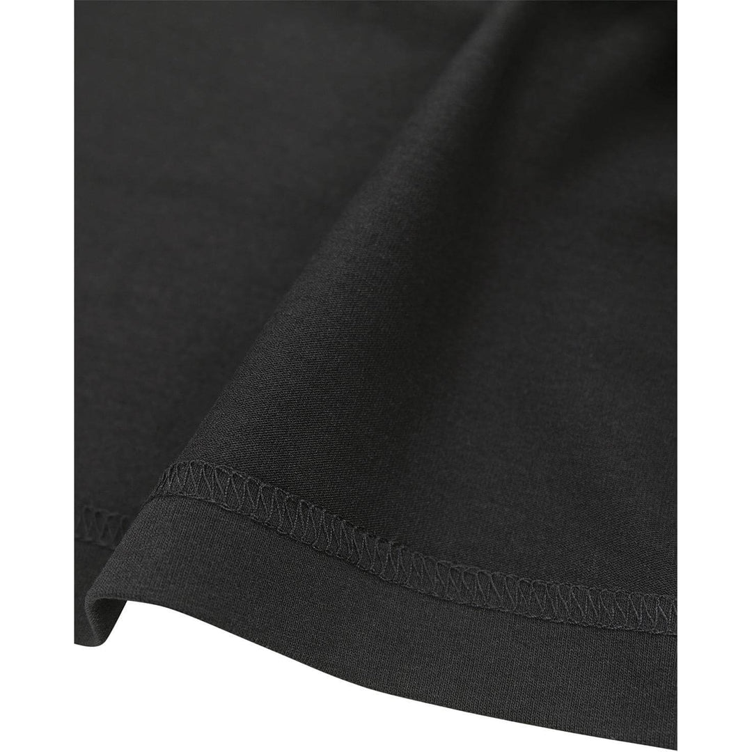 Fristads Heavy UV-Protective Stretch T-Shirt - 7553 GTME Black/Hi-Vis Yellow Detail2#colour_black-hi-vis-yellow