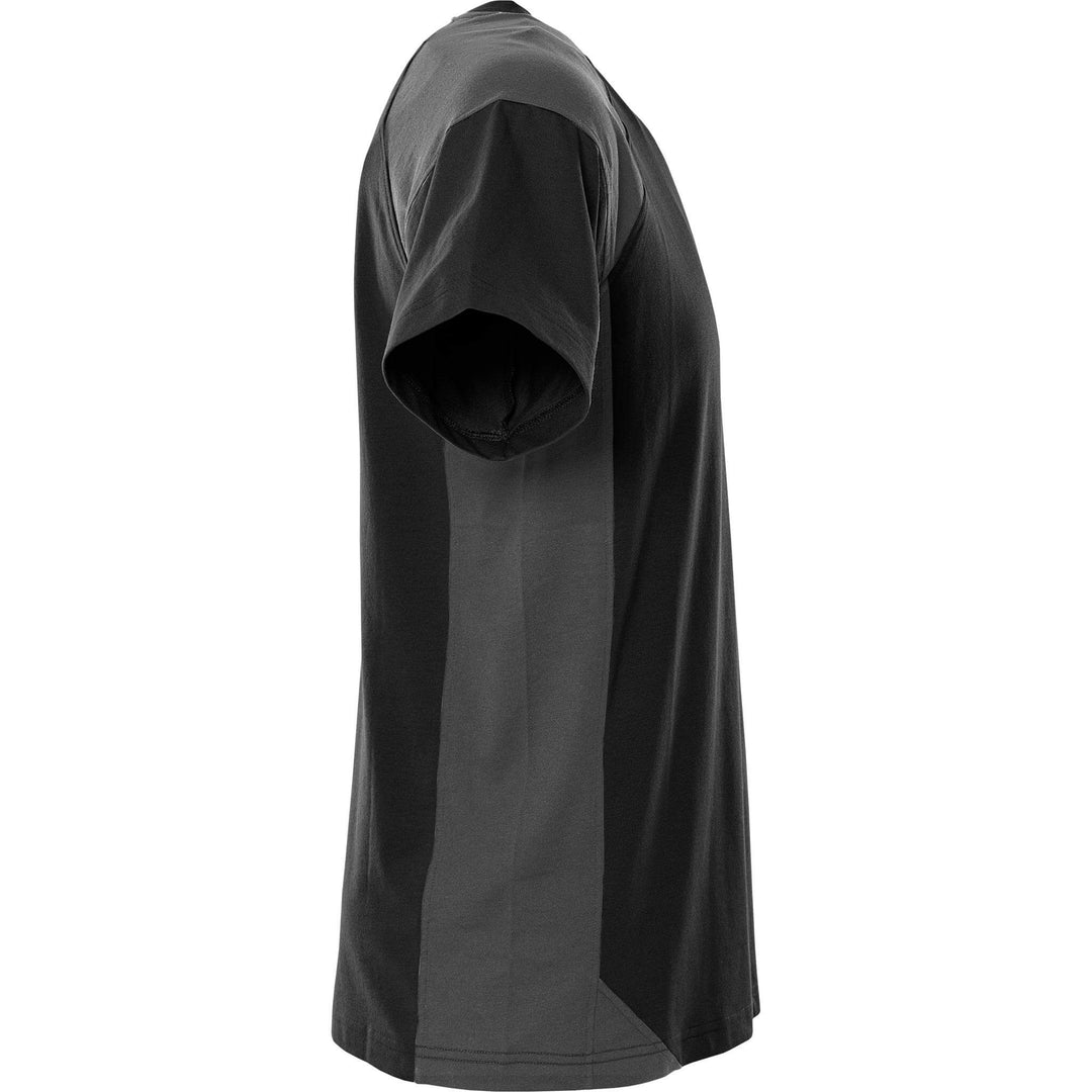 Fristads Heavy UV-Protective T-Shirt - 7046 GTM Black/Grey Back3#colour_black-grey