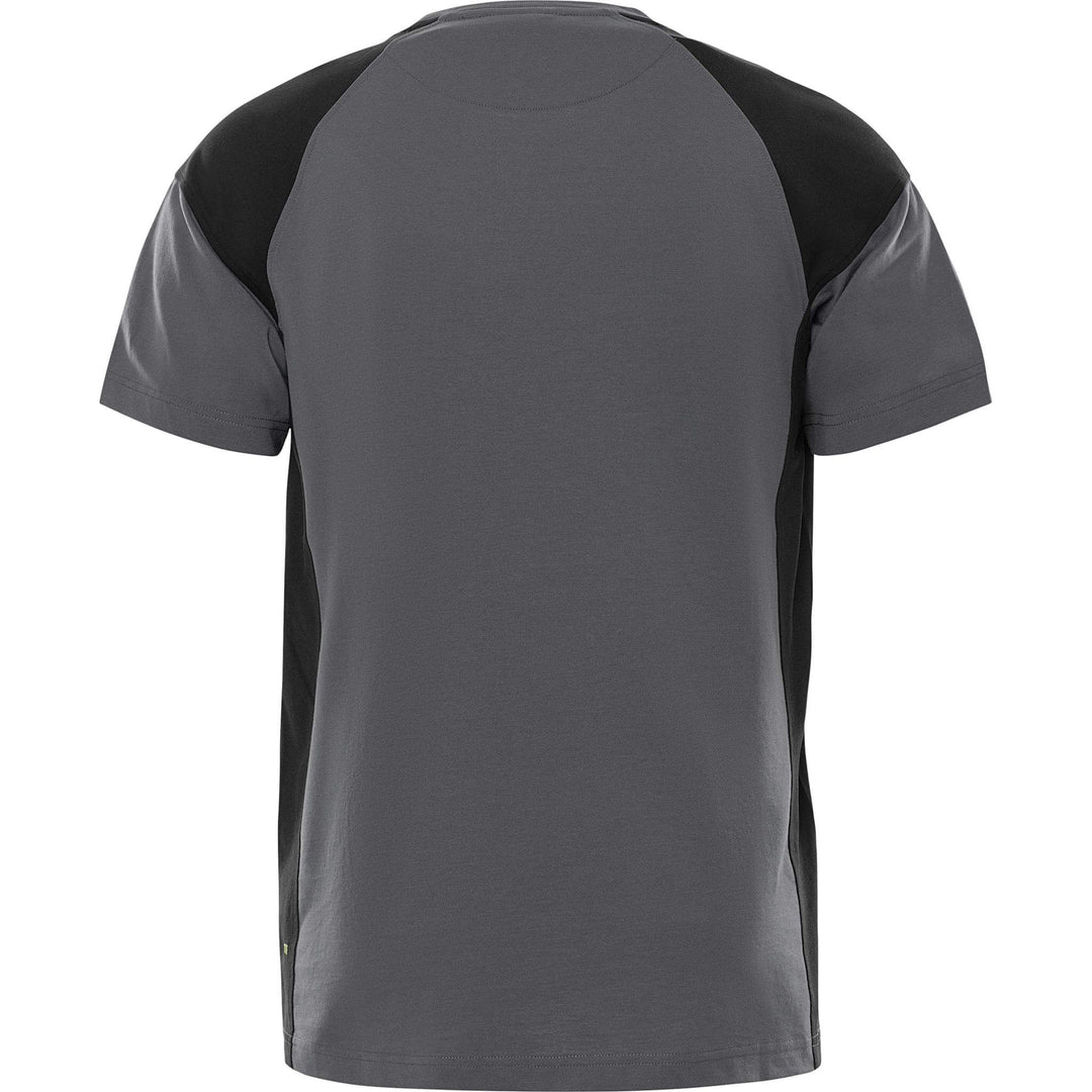 Fristads Heavy UV-Protective T-Shirt - 7046 GTM Grey/Black Back1#colour_grey-black