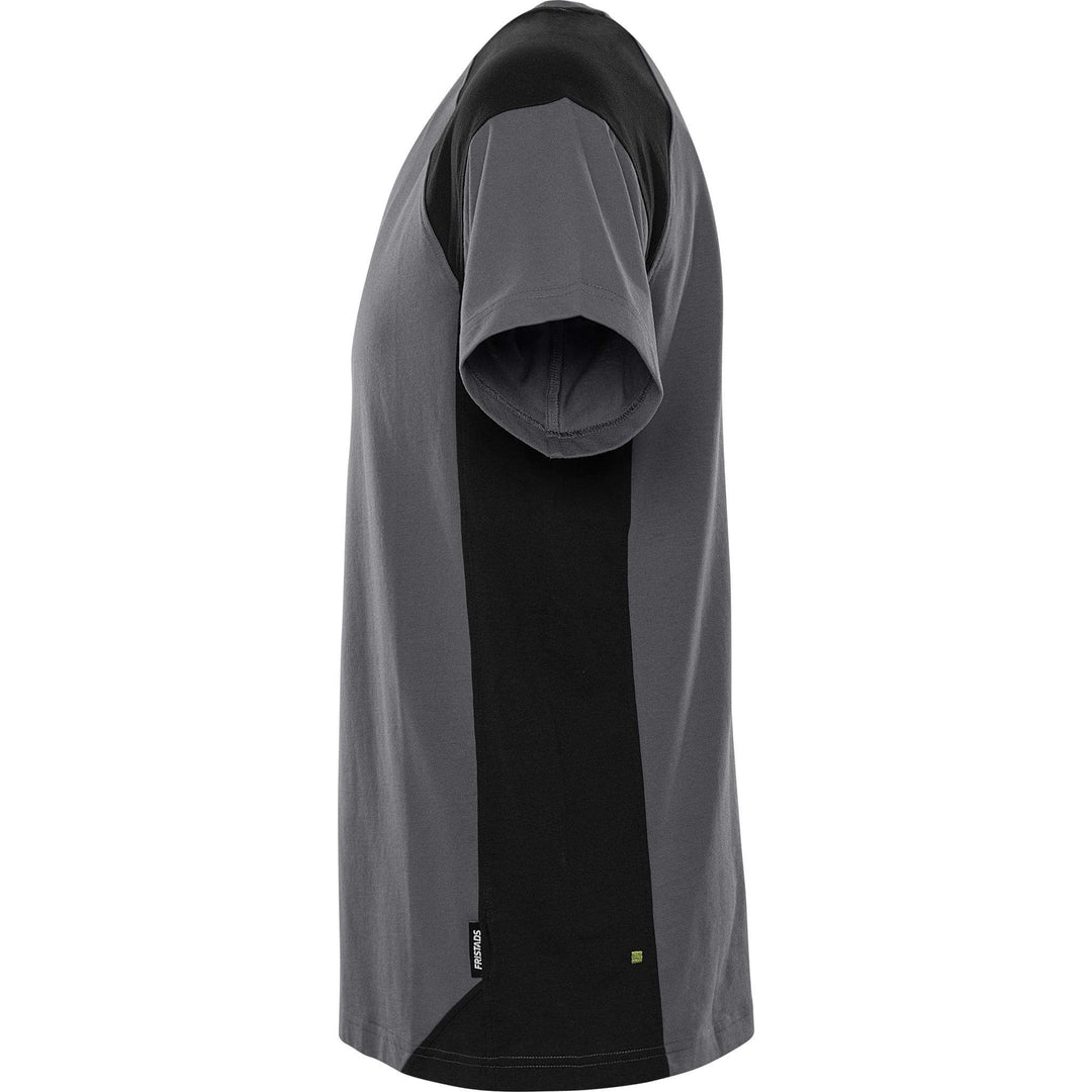 Fristads Heavy UV-Protective T-Shirt - 7046 GTM Grey/Black Back2#colour_grey-black