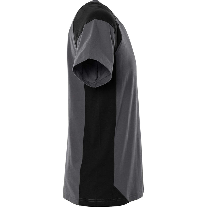 Fristads Heavy UV-Protective T-Shirt - 7046 GTM Grey/Black Back3#colour_grey-black