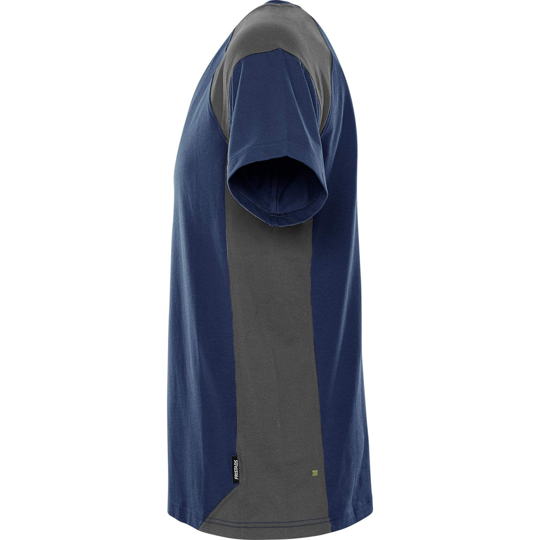 Fristads Heavy UV-Protective T-Shirt - 7046 GTM Navy/Grey Back2#colour_navy-grey