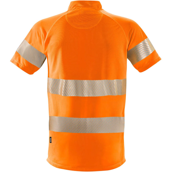 Fristads Hi-Vis 37.5 Moisture-Wicking T-Shirt Class 2 - 7117 TCY Hi-Vis Orange Back1#colour_hi-vis-orange