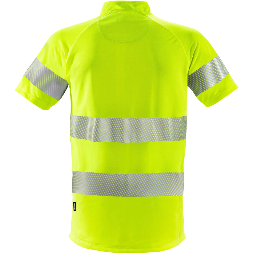 Fristads Hi-Vis 37.5 Moisture-Wicking T-Shirt Class 2 - 7117 TCY Hi-Vis Yellow Back1#colour_hi-vis-yellow