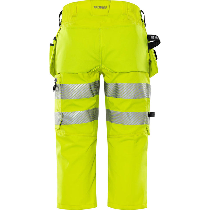 Fristads Hi-Vis 4-Way-Stretch Pirate Trousers Class 2 - 2666 GSTP Hi-Vis Yellow/Black Back1#colour_hi-vis-yellow-black