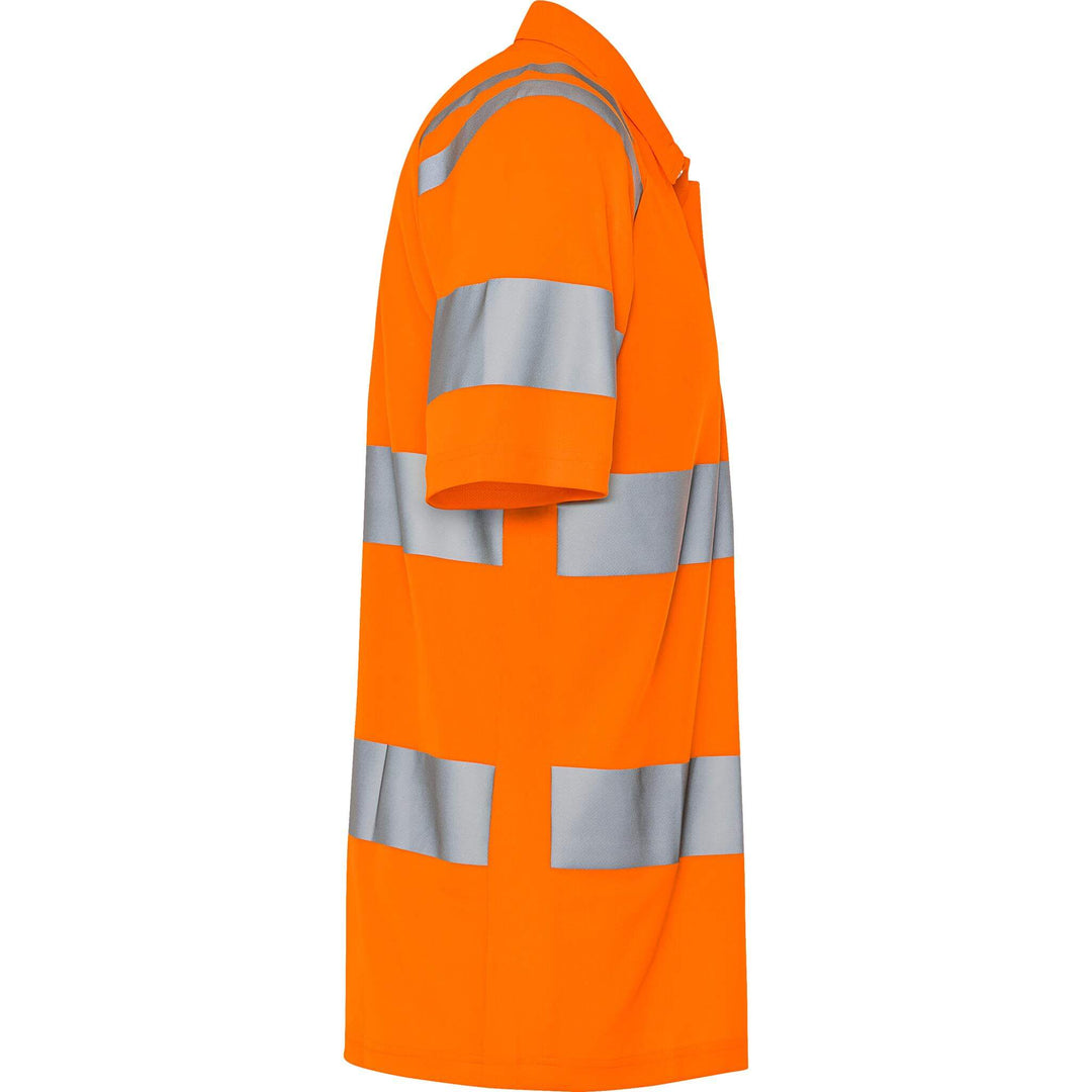 Fristads Hi-Vis Breathable Lightweight Polo Shirt Class 3 - 7861 GPST Hi-Vis Orange Back3#colour_hi-vis-orange