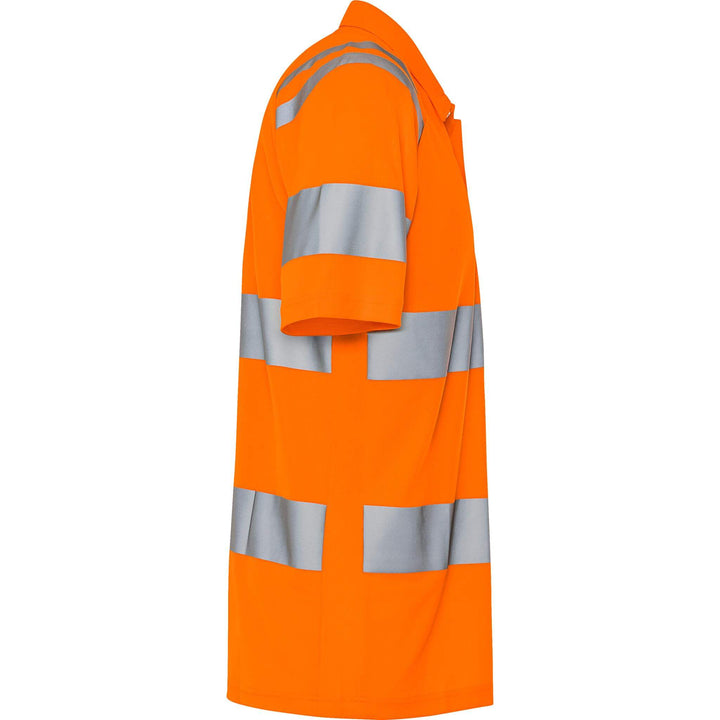 Fristads Hi-Vis Breathable Lightweight Polo Shirt Class 3 - 7861 GPST Hi-Vis Orange Back3#colour_hi-vis-orange